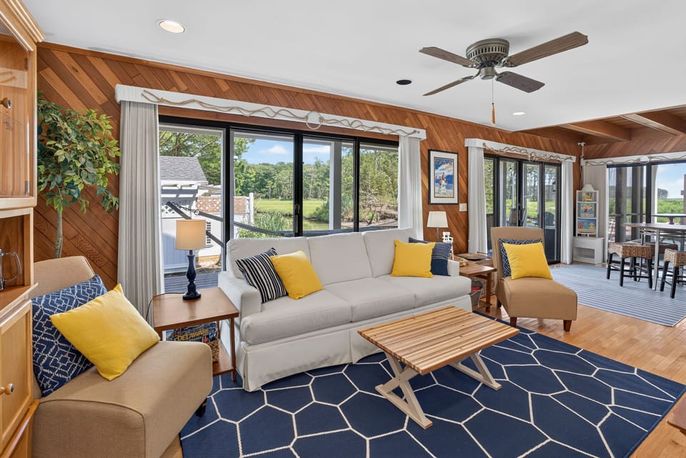 First Floor Family Room with Water Views