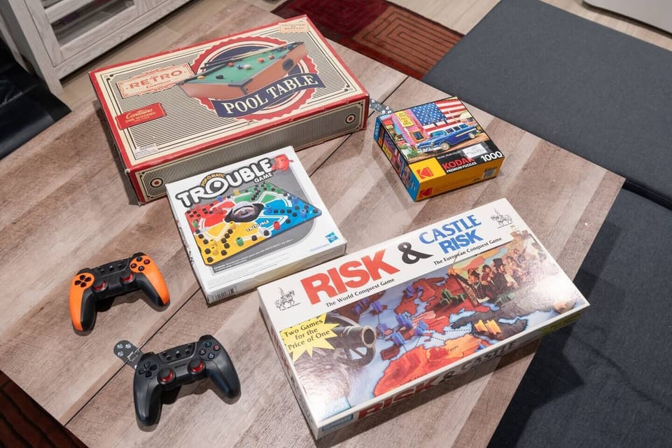 Board games to use during your stay!