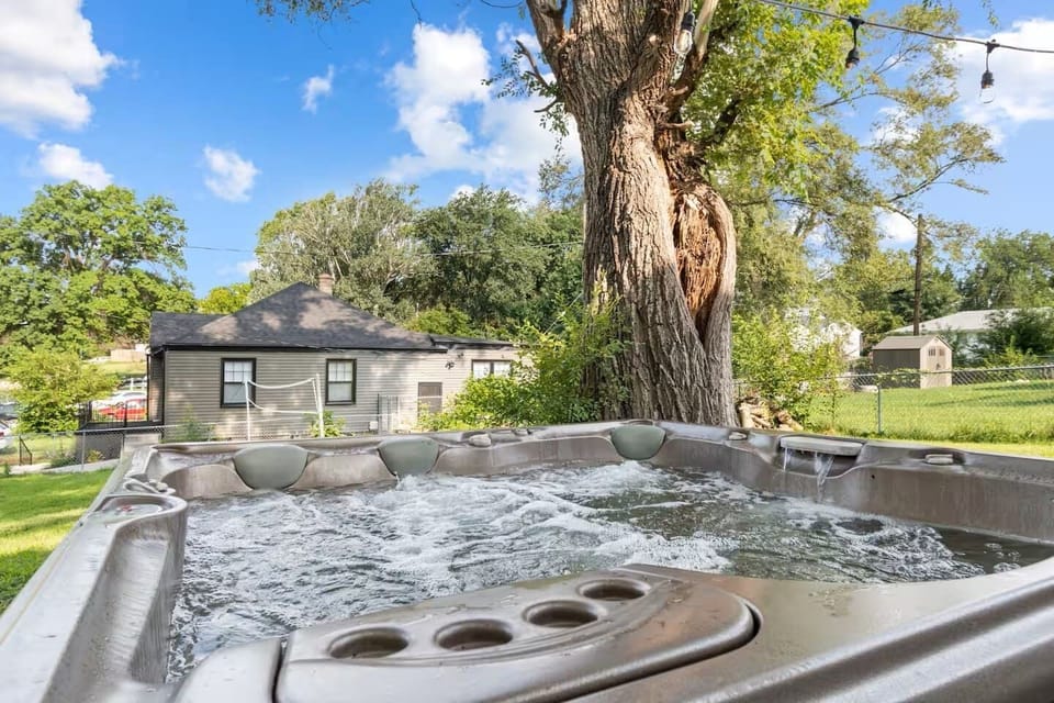 Hot tub during the day time!