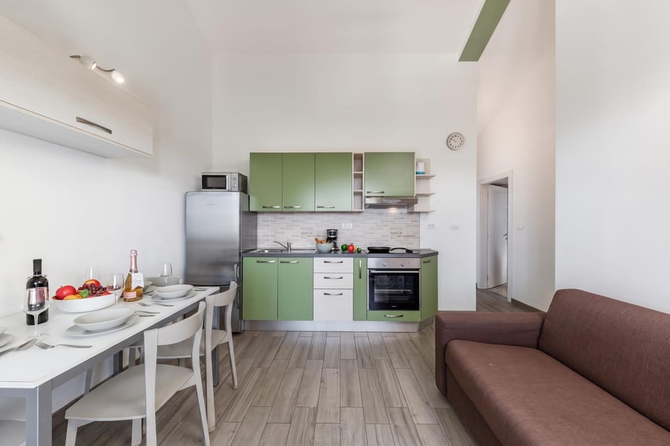 Kitchen and dining area