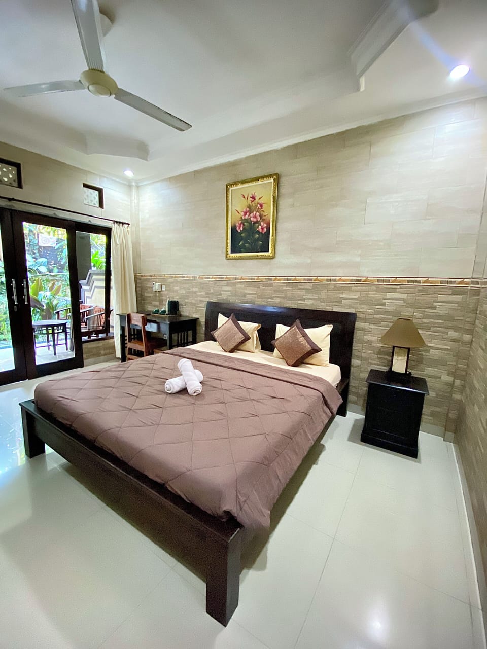Standard Double Room, Terrace, Garden View | Laptop workspace, blackout drapes, soundproofing