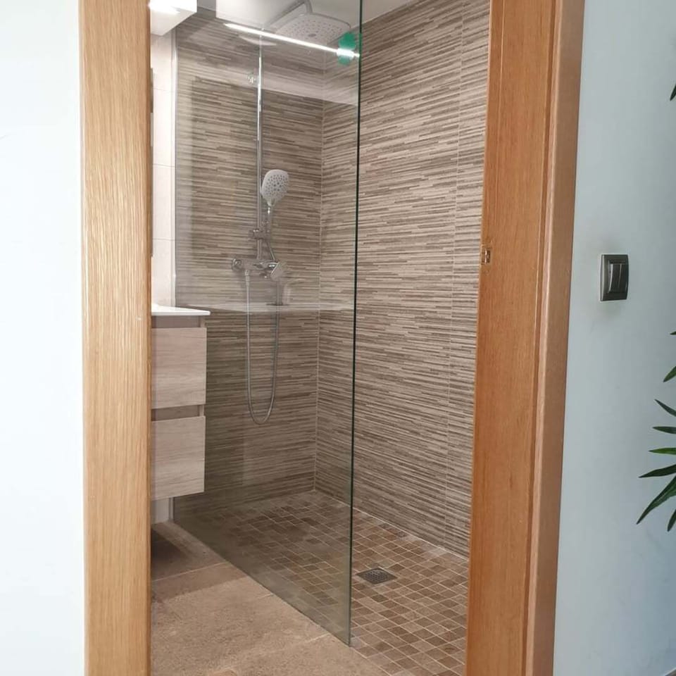 Apartment, City View | Bathroom | Shower, towels, soap, shampoo