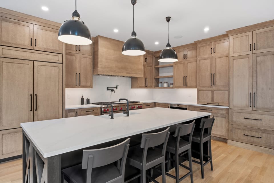 Premium kitchen with generous space for cooking and gathering.