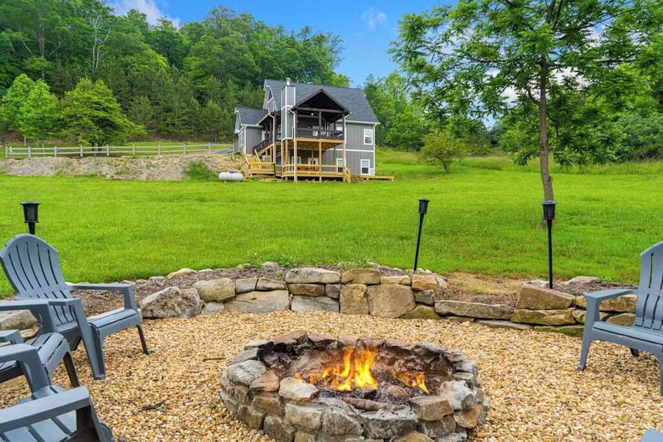 Creekside fire pit