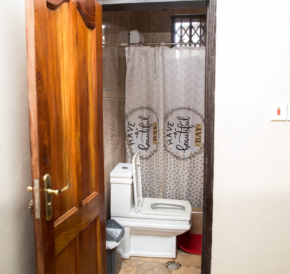 Deluxe Double Room, 1 Queen Bed, Private Bathroom | Bathroom | Towels, soap, shampoo, toilet paper