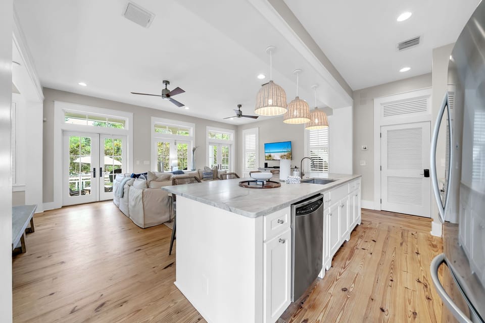 Fully stocked kitchen