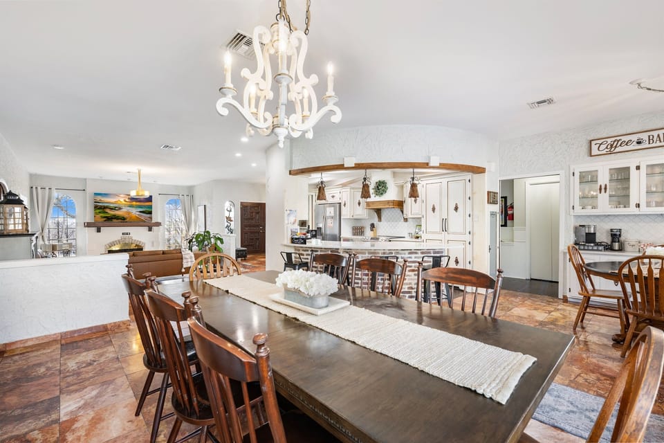 Dining room in open concept main level - breakfast nook to right