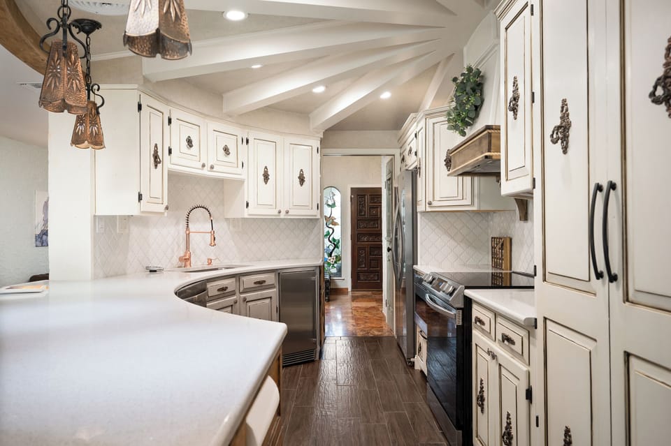 This luxurious Kitchen has everything you need for cooking for a large group