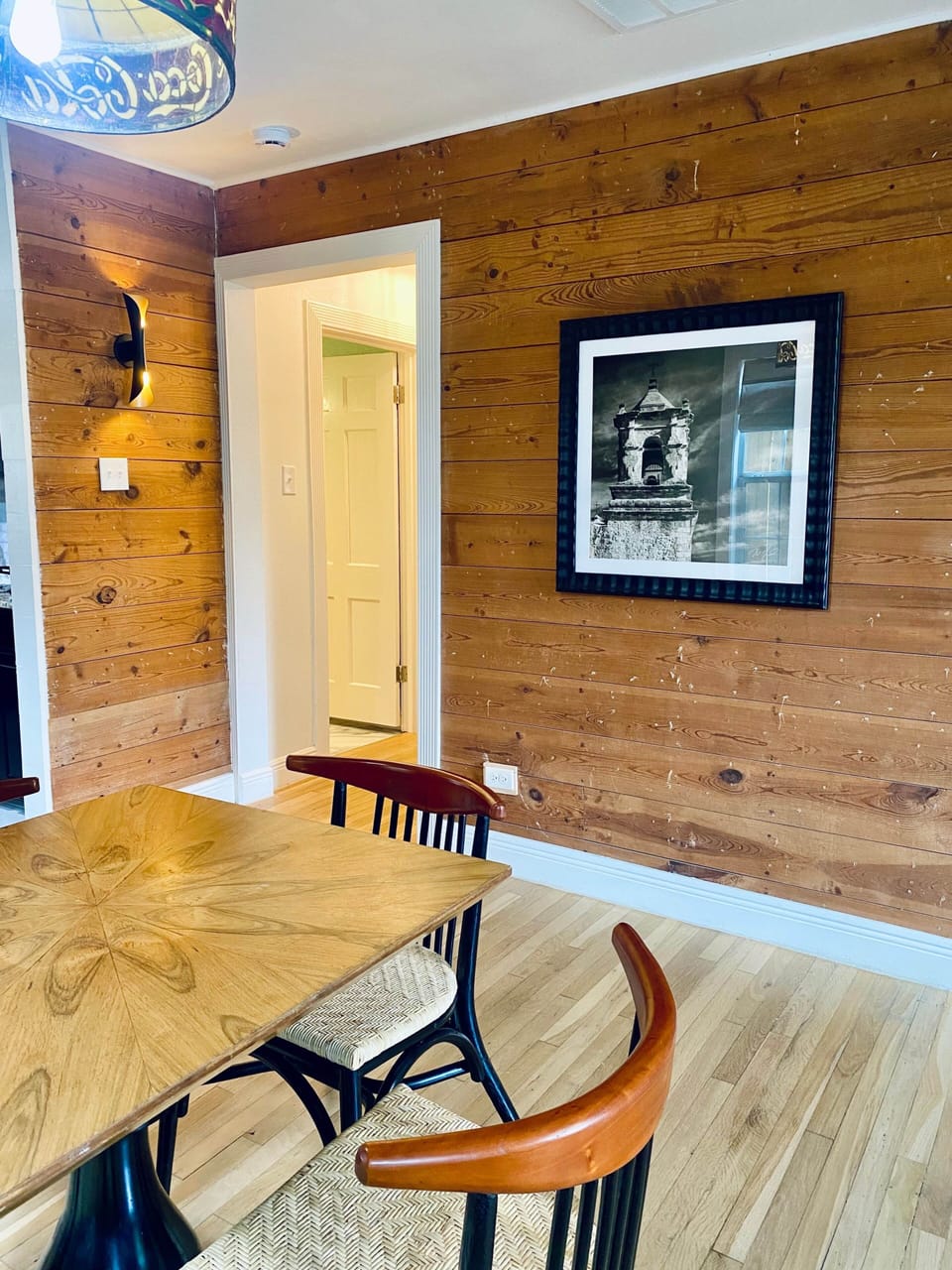 Bright and inviting dining space right off the fully equipped kitchen.