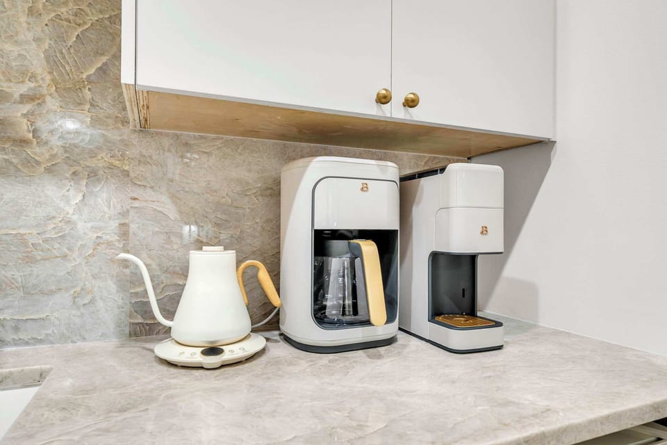 The perfect tea and coffee set up!