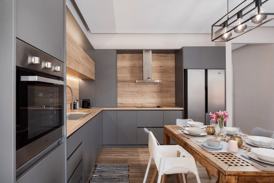 Deluxe House, Private Pool | Private kitchen | Full-size fridge, oven, stovetop, dishwasher