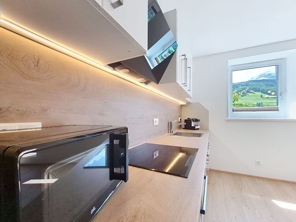 Interior Design, Flooring, Kitchen, Home, Countertop, Ceiling, Cabinetry, Home Appliance, Room, Tap
