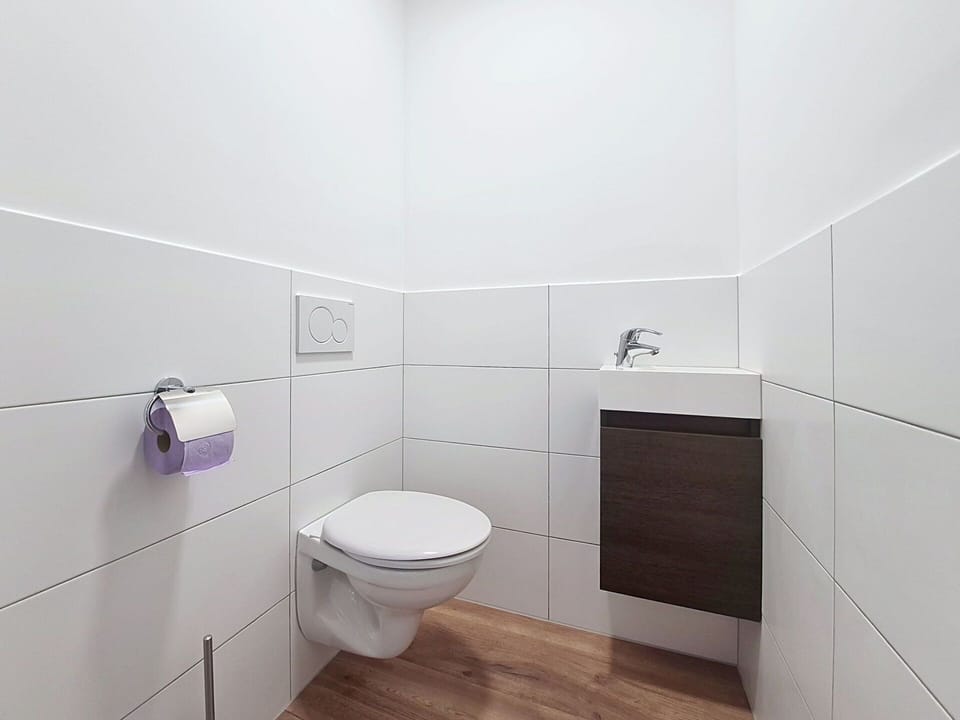 Toilet Seat, Toilet, Flooring, Plumbing Fixture, Bathroom, Floor, Interior Design, Plumbing, Tile
