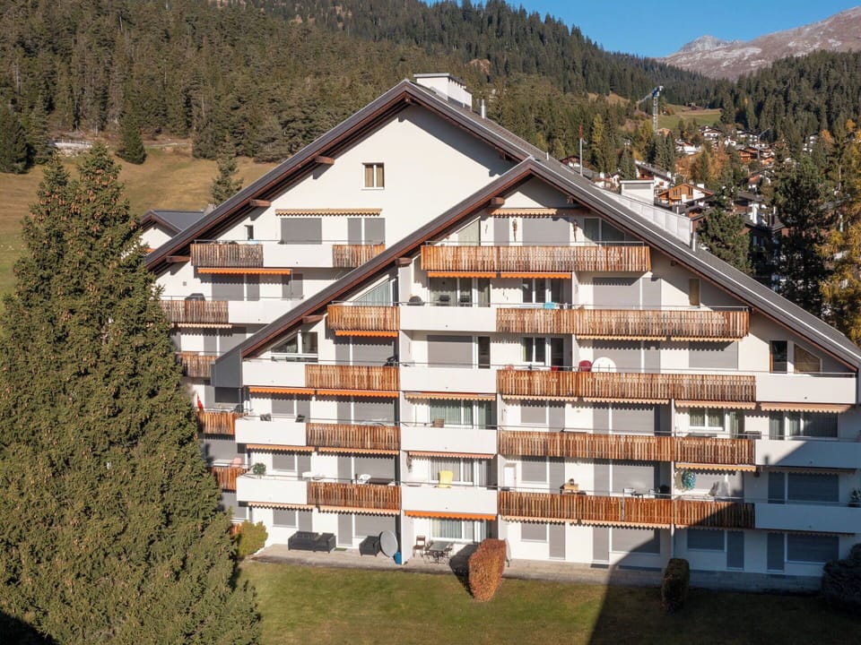 Home, Apartment, Mountain Range, Larch, Alps, Mountain Village, Winter, Evergreen, Balcony