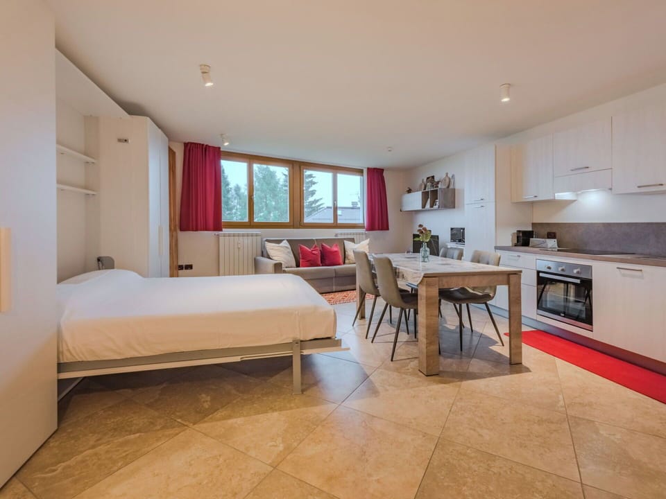 Interior Design, Furniture, Flooring, Ceiling, Wood, Floor, Room, Apartment, Bed, Chair
