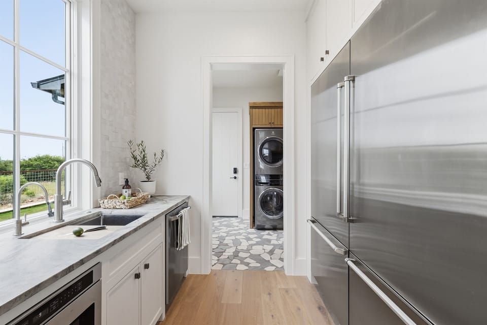Oversized fridge and freezer