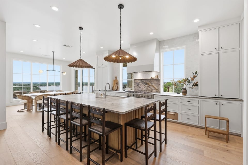 Open concept kitchen