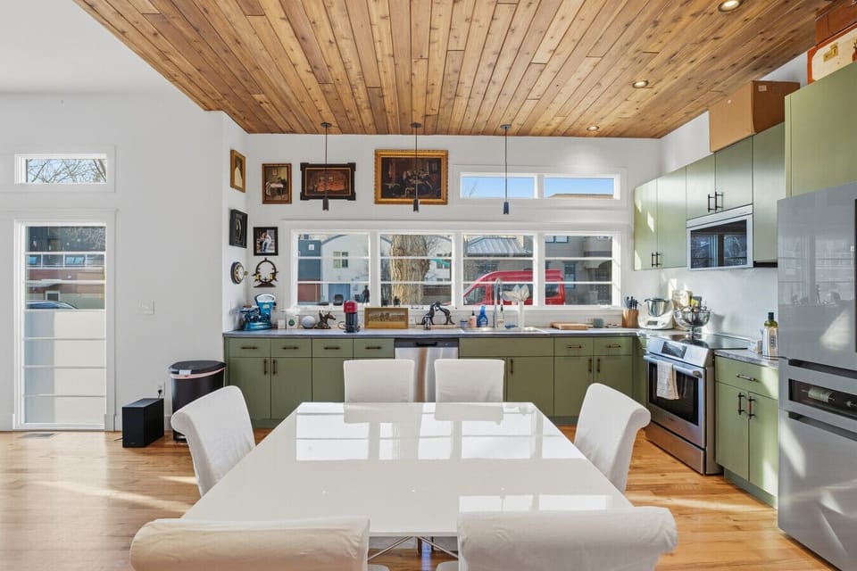 Dining table with seating for 6