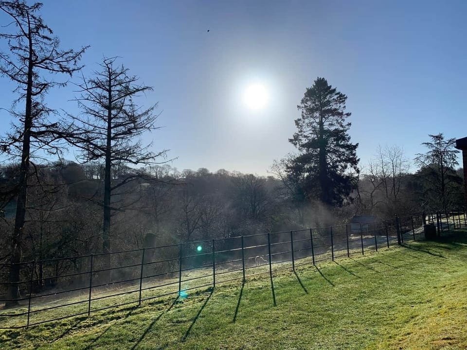 Beautiful view across the valley, with lots of walks and footpaths to enjoy from your doorstep