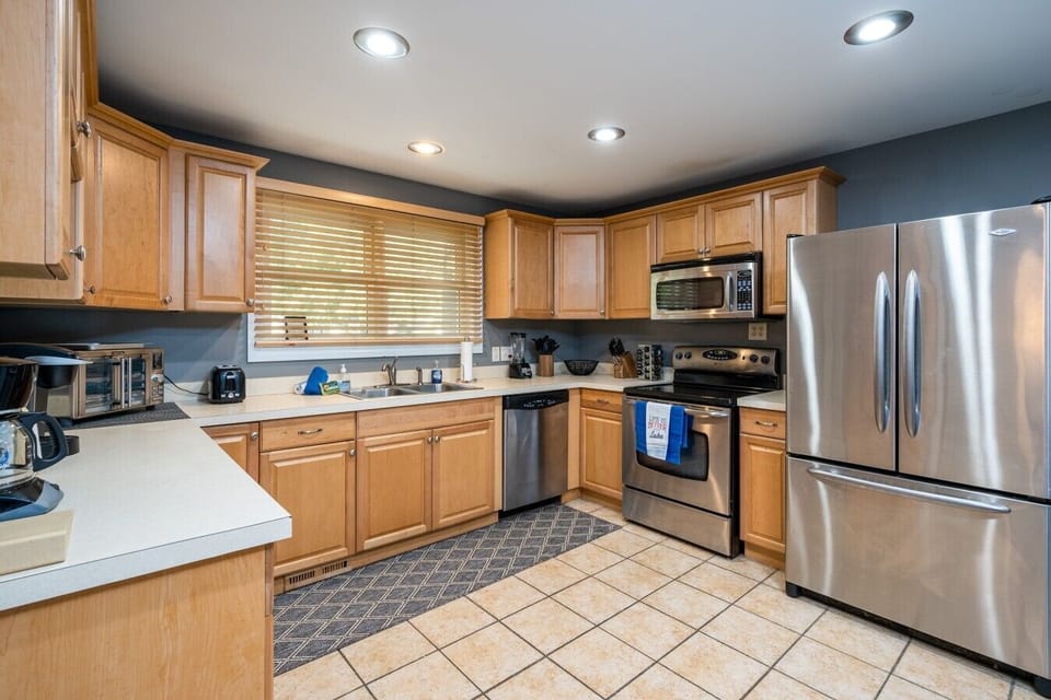 Fully stocked kitchen