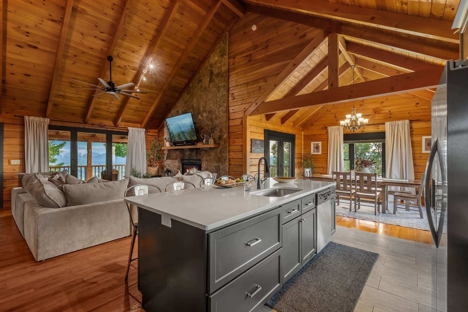 The open-concept main level keeps everyone connected — cook, dine, and relax without missing a moment.