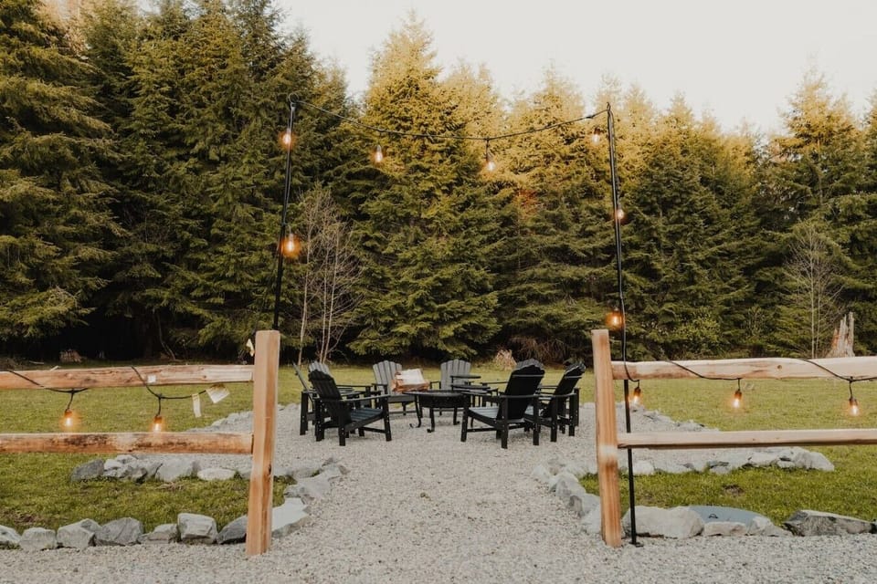 Firepit Area - The main fire pit area was designed for gathering, conversation, and relaxing evenings under the moonlight.