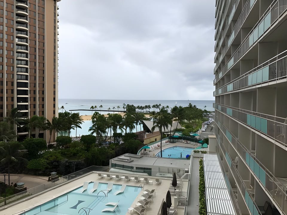 Resort Pool Area — Shared community amenity (not inside the rental unit)