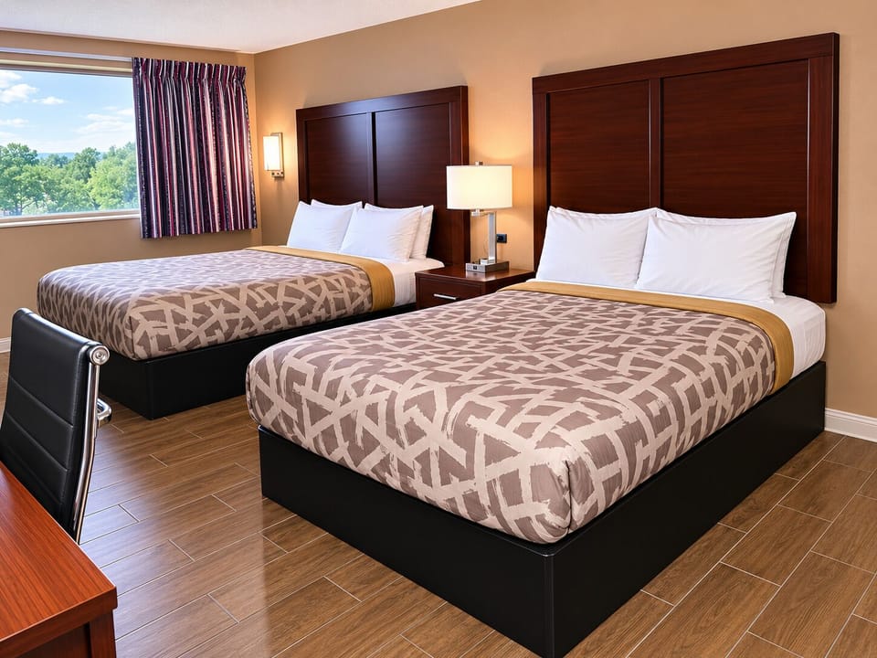 Basic Double Room, Partial Lake View | Desk, laptop workspace, free WiFi