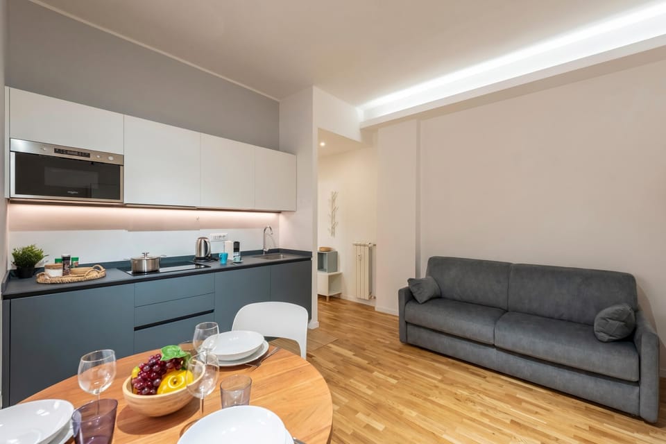 Family Apartment, 1 Bedroom, Microwave (Maison Columbus in the Heart of) | Living area