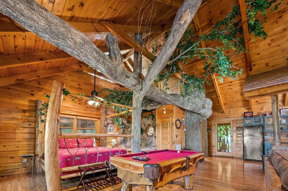House, 1 King Bed with Sofa bed (Gatlinburg Enchanted Treehouse) | Game room