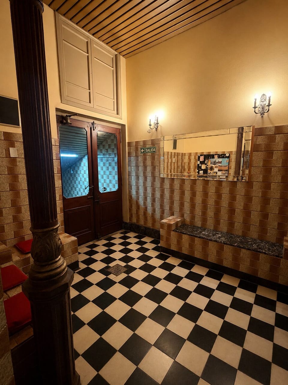 Interior entrance