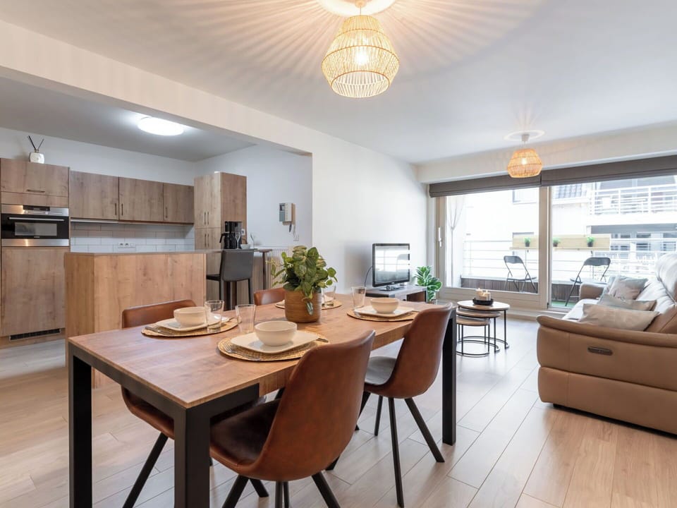 Furniture, Interior Design, Flooring, Floor, Wood, Ceiling, Kitchen & Dining Room Table, Room, Dining Room, Wood Flooring