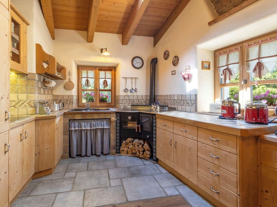 Kitchen, Furniture, Interior Design, Cabinetry, Countertop, Flooring, Wood, Kitchen Appliance, Floor, Drawer