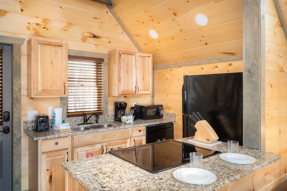 House, 1 King Bed (Still Waters Studio) | Private kitchen | Oven
