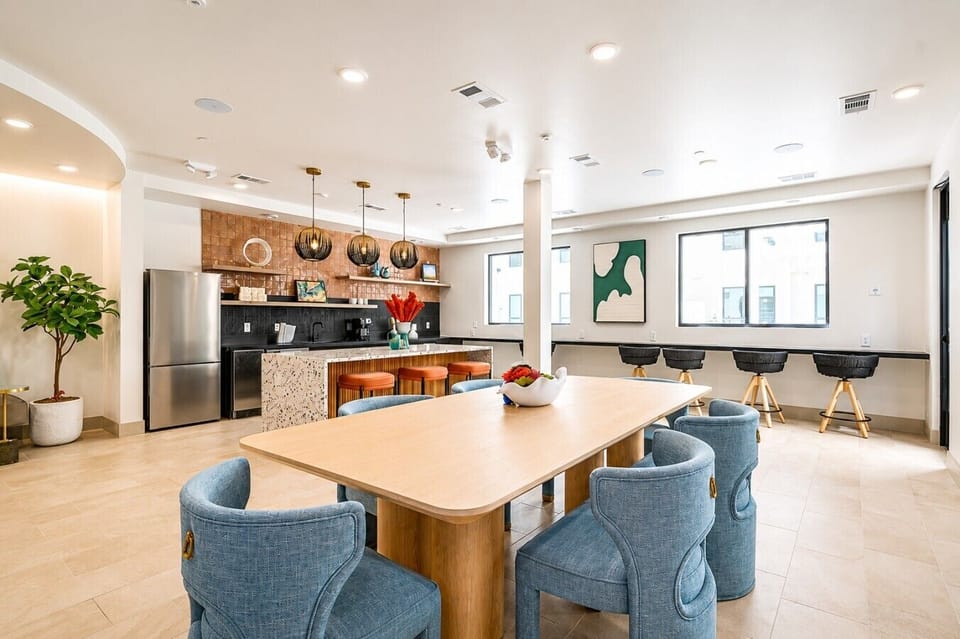 A dedicated workspace with fast WiFi makes working remotely comfortable and productive.