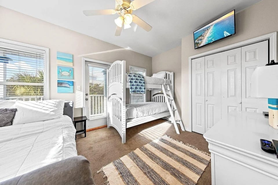 Twin trundle under queen bed.