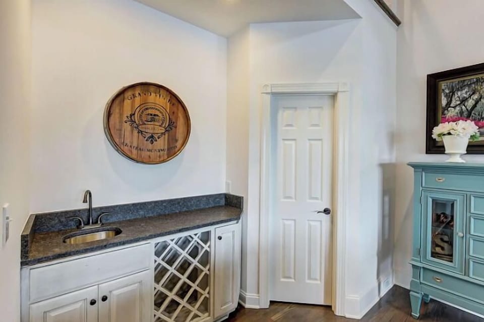Bar area in the main level living room.
