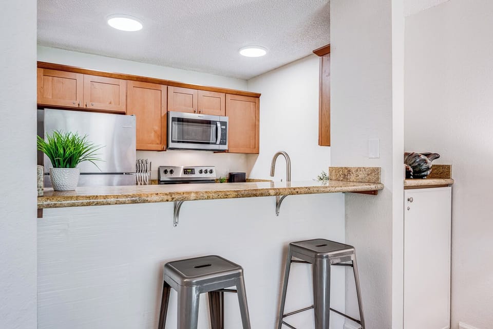 Bar seating for quick casual bites