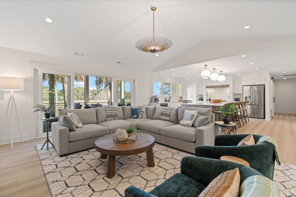 Living Room with Marsh Views