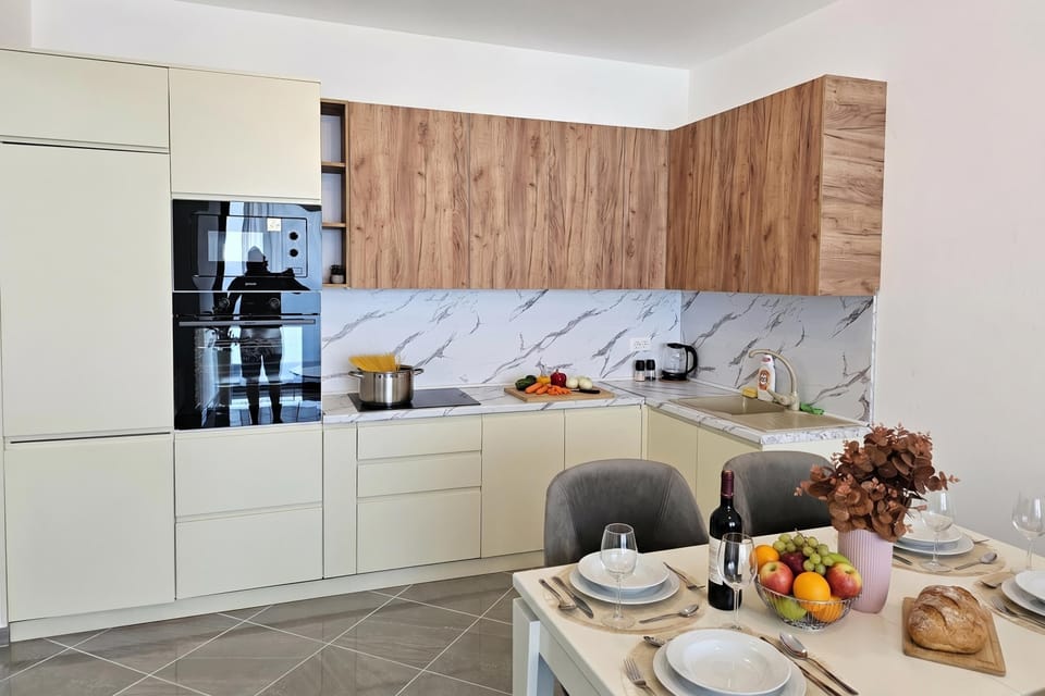 Kitchen and dining area