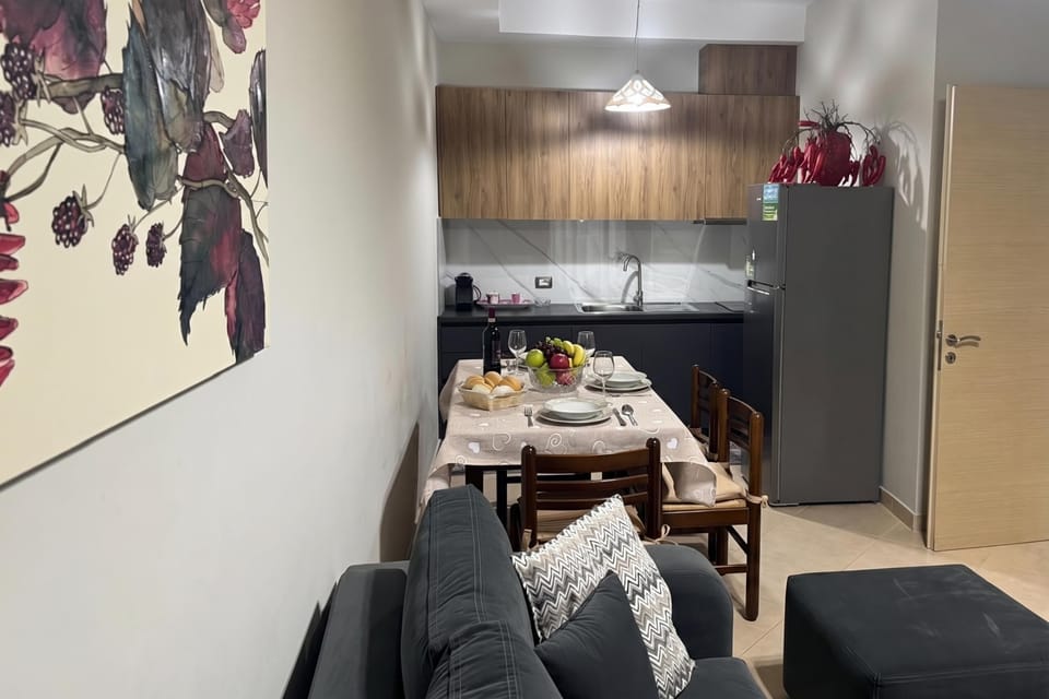 Kitchen and dining area