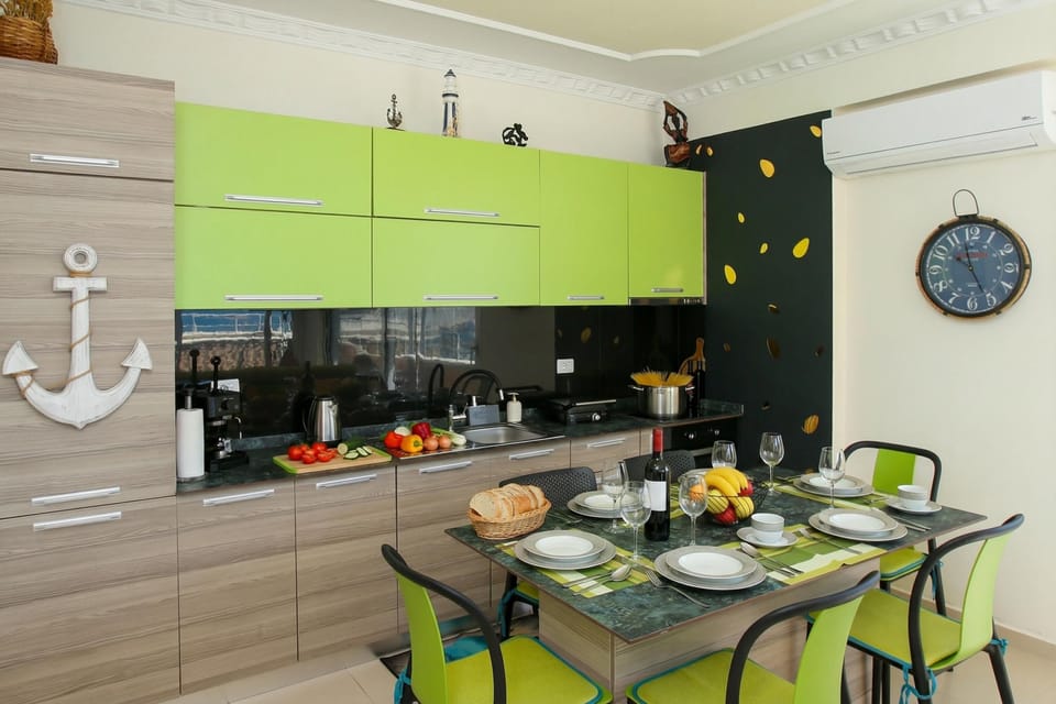 Kitchen and dining area