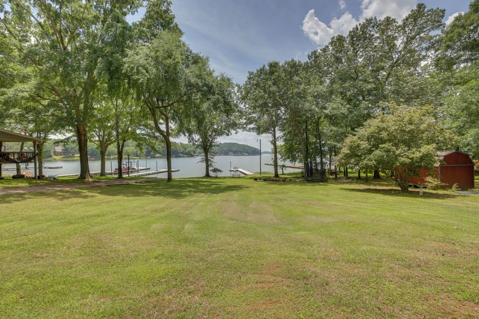Backyard with ample of space for all of your activities!