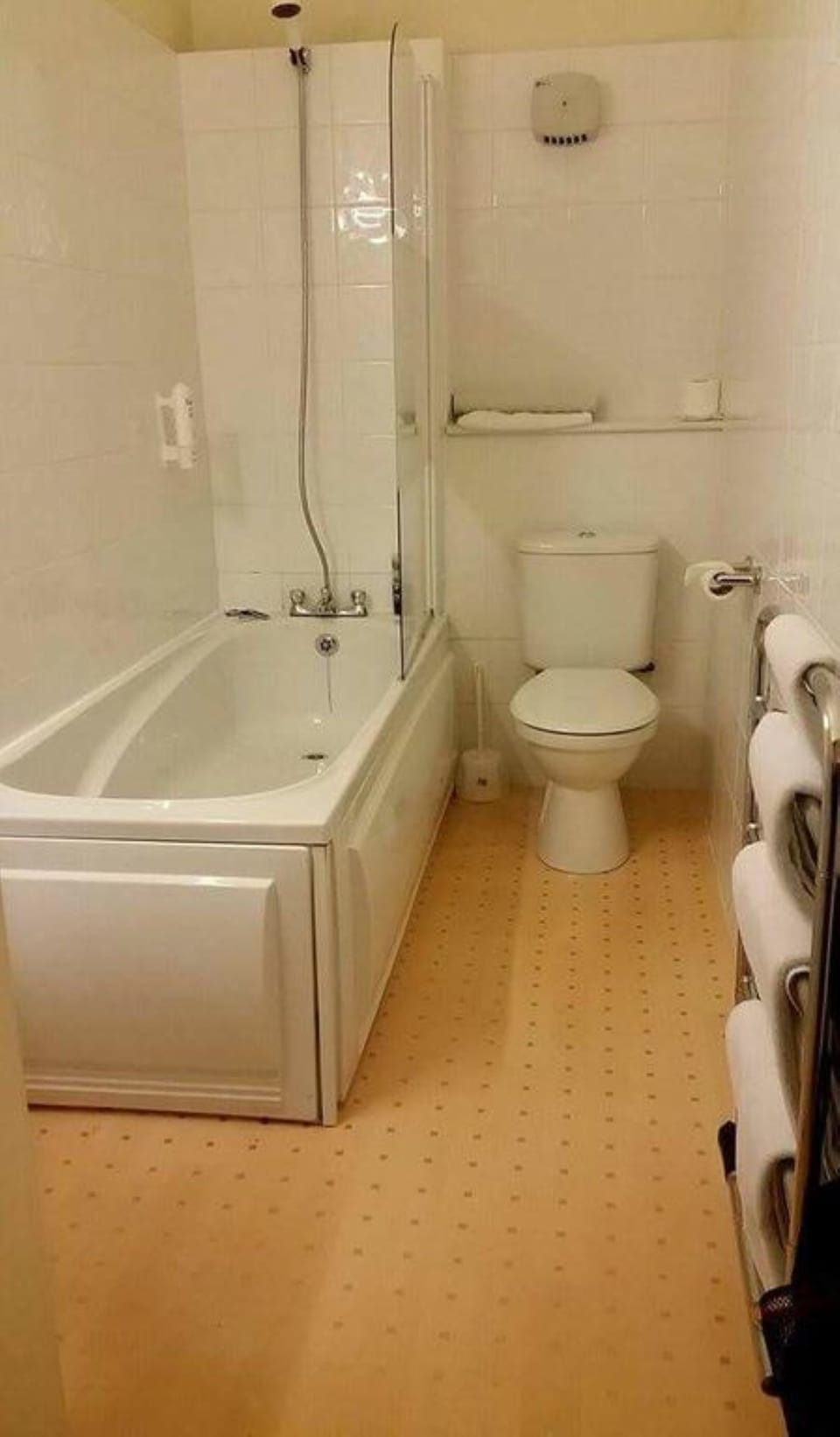 Free toiletries, slippers, towels