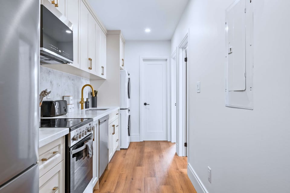 Modern cooking space designed for convenience and ease.