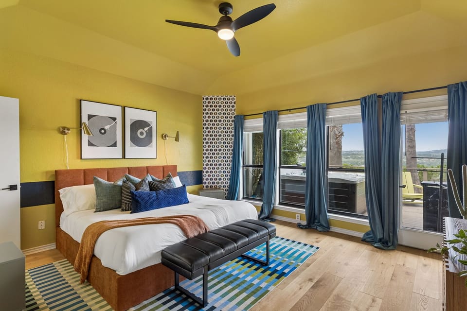 Simple Luxury – This beautifully appointed king bedroom offers a comfortable, restful space with a focus on style and relaxation.



