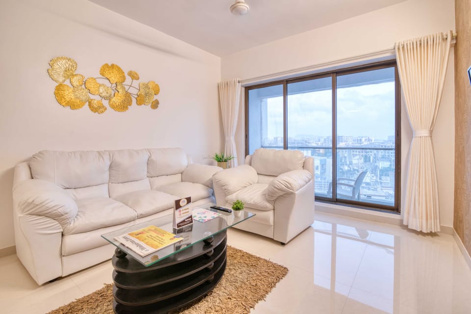 Luxury Apartment, Balcony, City View | Living area | LED TV