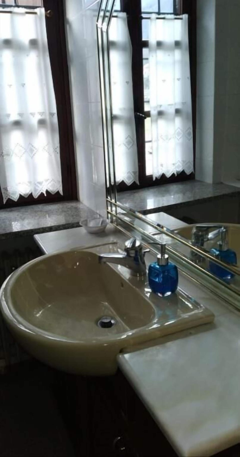 Shower, free toiletries, towels, soap