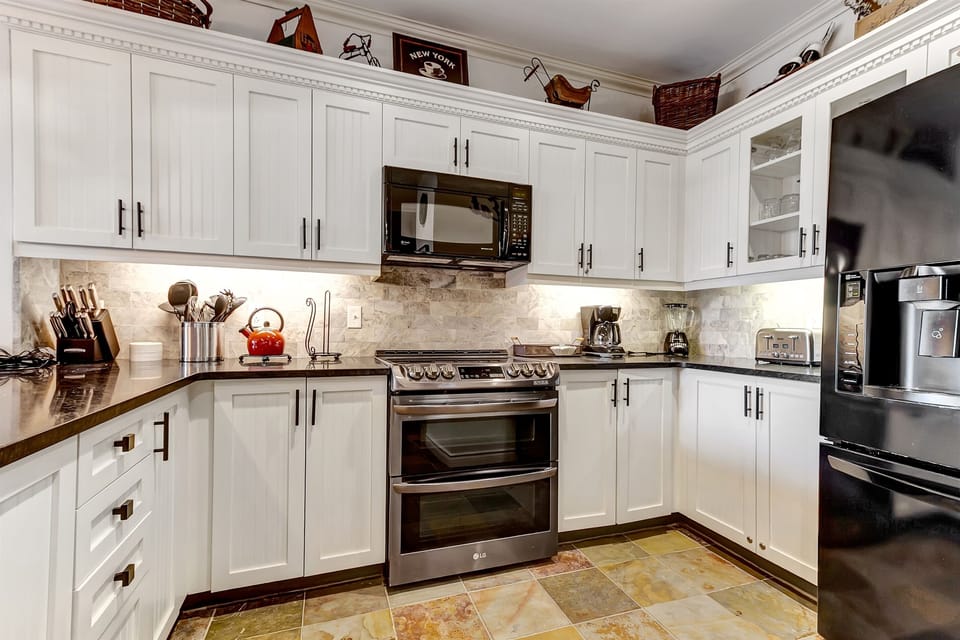 Kitchen with top line appliances