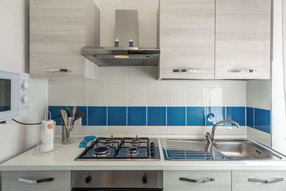 Apartment, Balcony, Garden View | Private kitchen